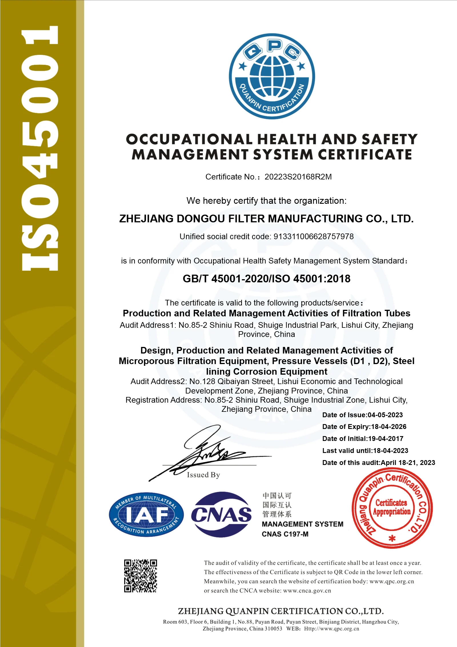 Company 11 ISO 45001